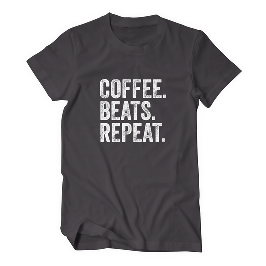 #10 BLACK LEMONADE COFFEE BEATS REPEAT ADULT SHORT SLEEVE T-SHIRT